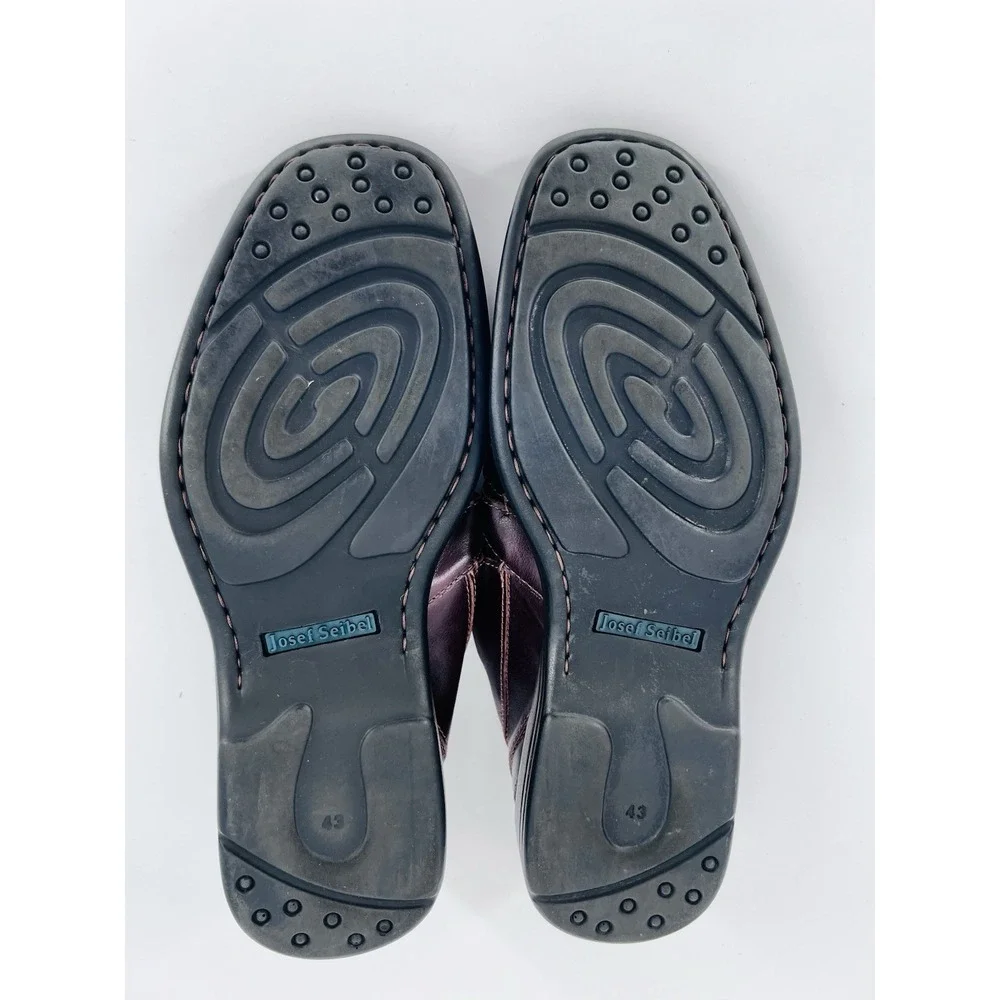 Josef Seibel Men's 43 (US 9.5-10) Steven Brown Leather Fisherman-Style Sandals